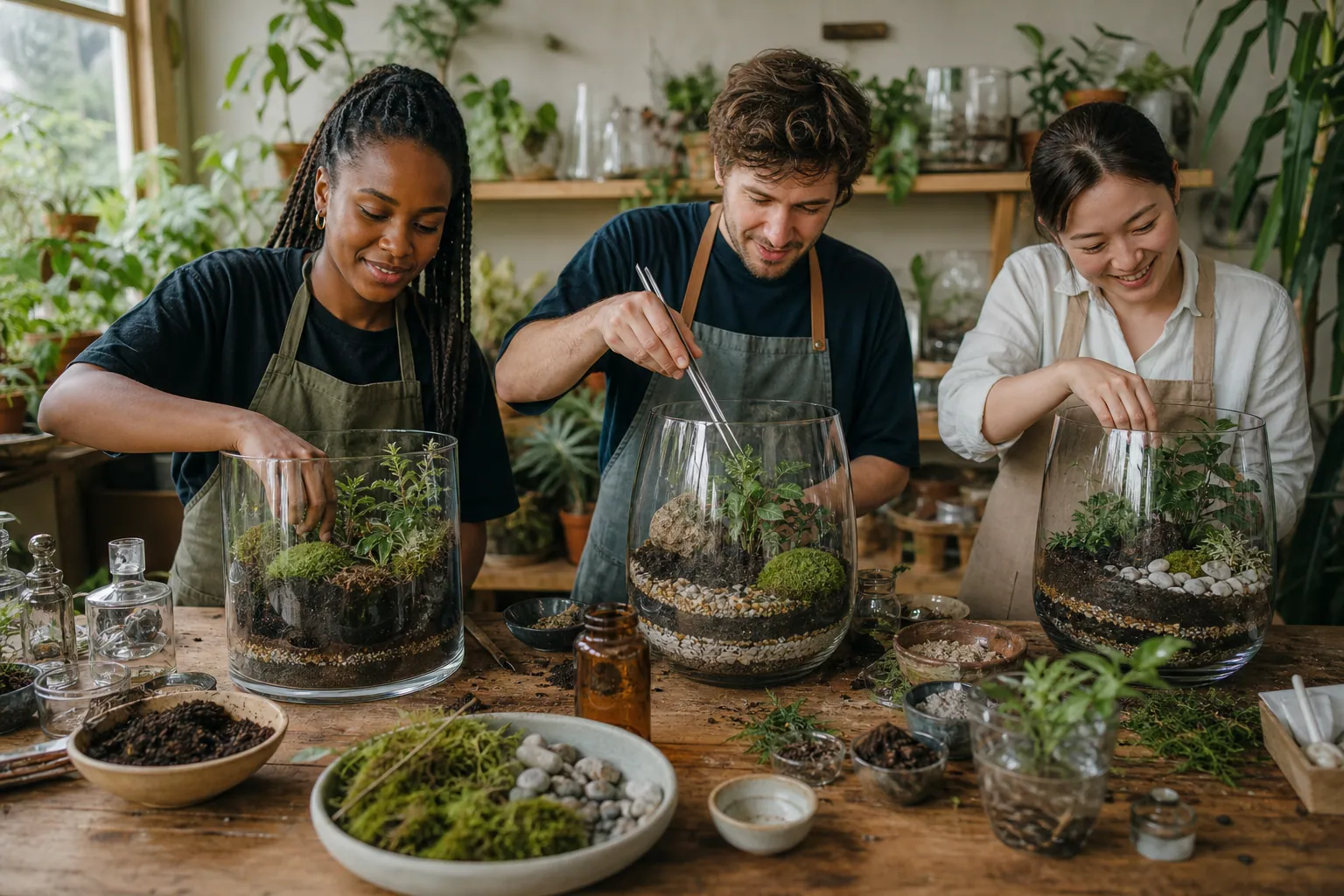 Terrarium planting workshop